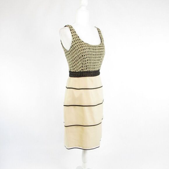 Kay Unger beige tiered dress 8 - Picture 3 of 8